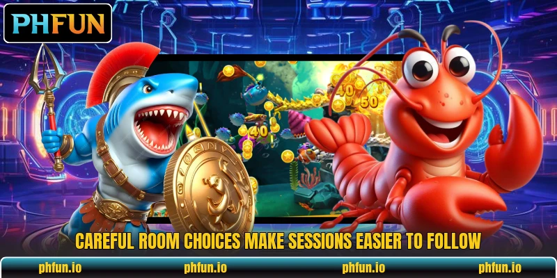 Careful room choices make sessions easier to follow Careful room choices make sessions easier to follow