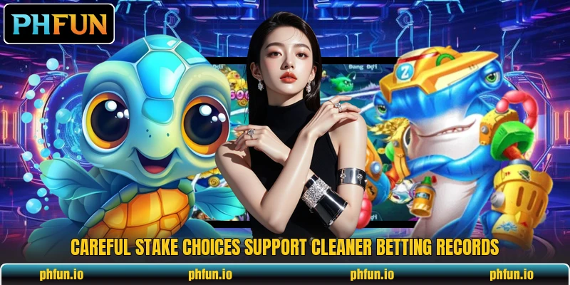 Careful stake choices support cleaner betting records