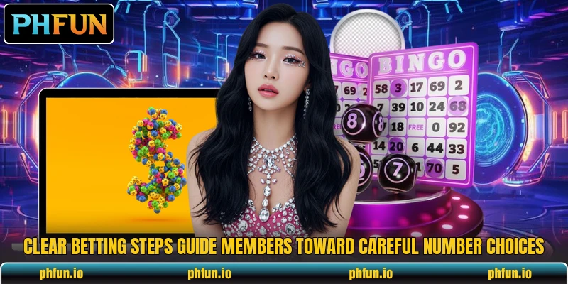 Clear betting steps guide members toward careful number choices