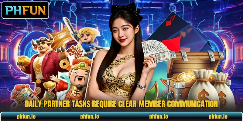 Daily partner tasks require clear member communication Daily partner tasks require clear member communication