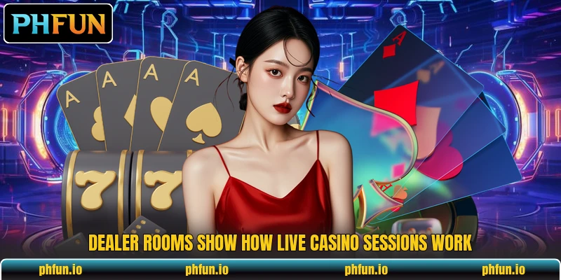 Dealer rooms show how live casino sessions work