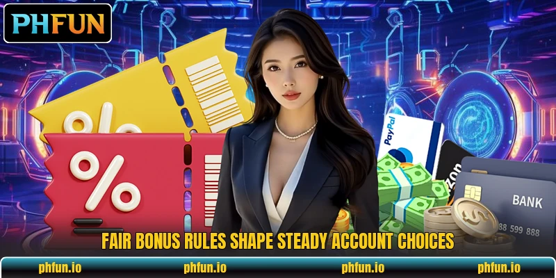 Fair bonus rules shape steady account choices