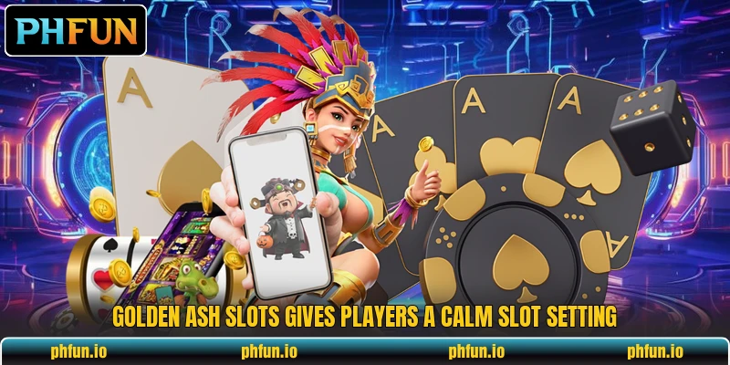Golden Ash Slots gives players a calm slot setting Golden Ash Slots gives players a calm slot setting