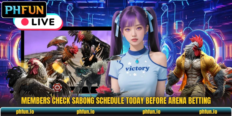 Members check sabong schedule today before arena betting Members check sabong schedule today before arena betting