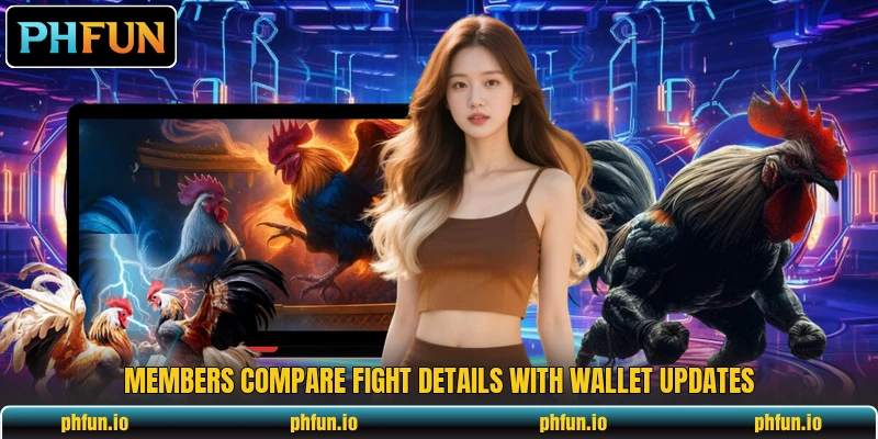 Members compare fight details with wallet updates Members compare fight details with wallet updates