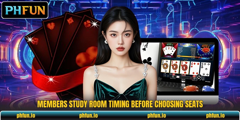 Members study room timing before choosing seats