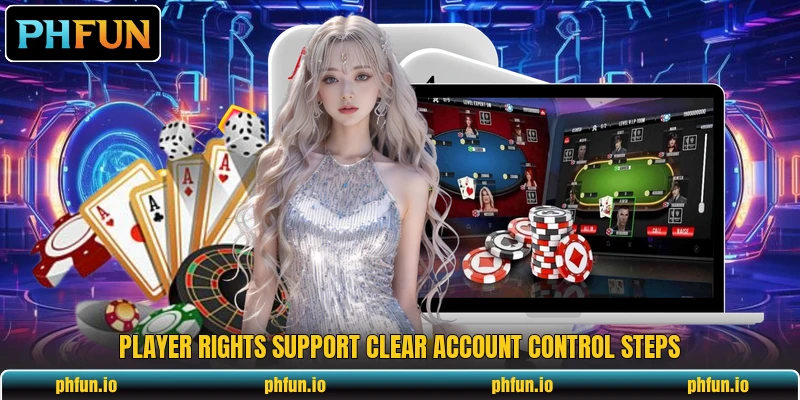 Player rights support clear account control steps Player rights support clear account control steps