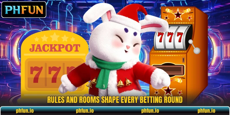 Rules and rooms shape every betting round