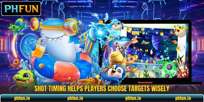 Shot timing helps players choose targets wisely Shot timing helps players choose targets wisely